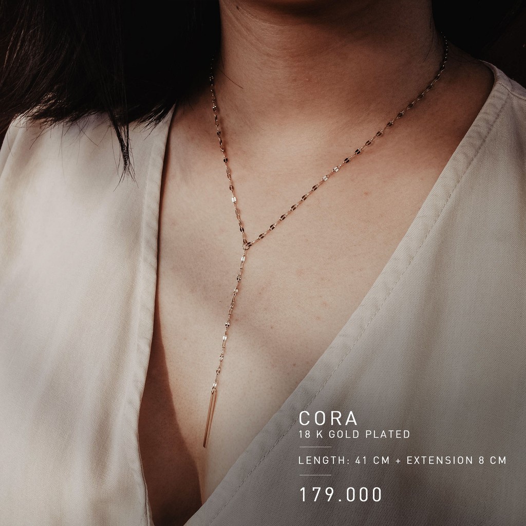 PREMIUM CORA NECKLACE (STAINLESS STEEL + 18K GOLD PLATED) - ANTI KARAT