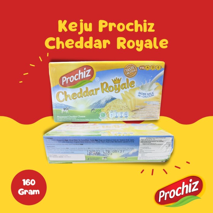 

T0P KEJU PROCHIZ CHEDDAR ROYALE 160 GRAM TERMURAH NICE