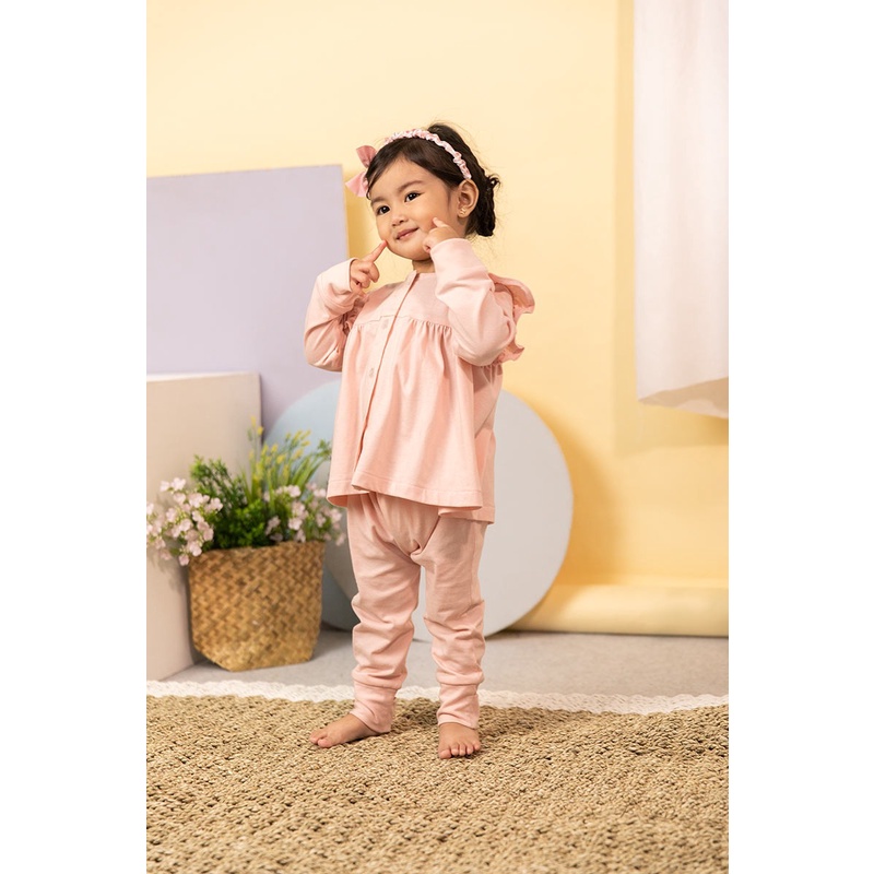 KOTTONVILLE SETELAN BAJU TIDUR PIYAMA ANAK BAYI ESSENTIALS SURI FOLDABLE PAJAMAS SET 0-2 TAHUN