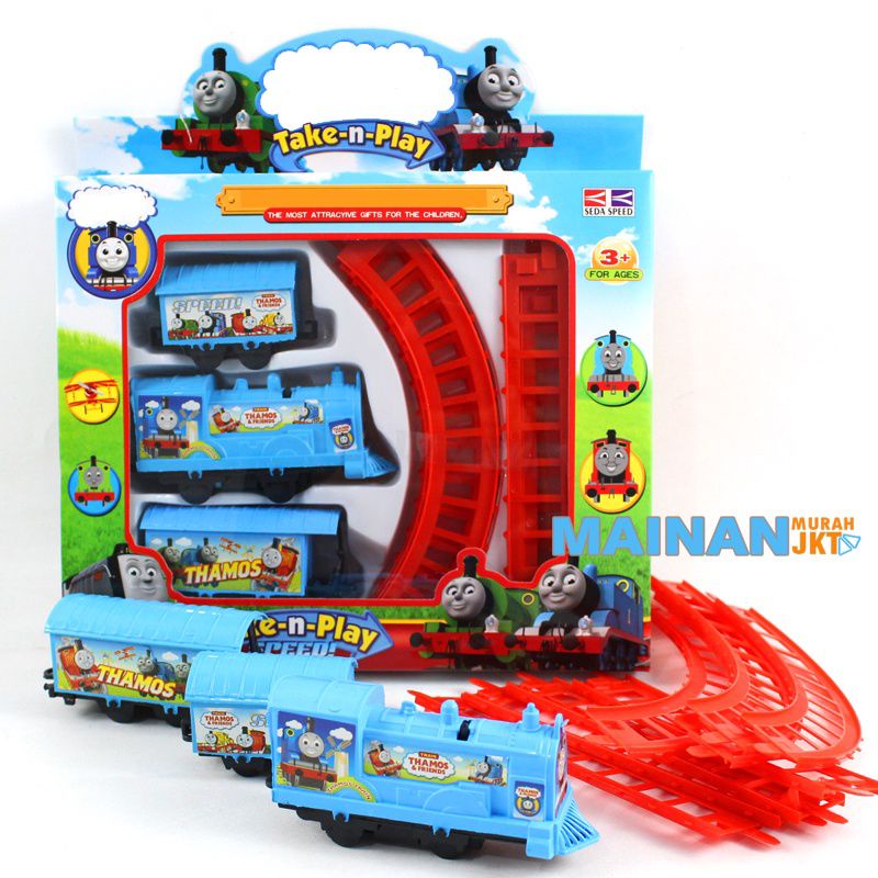 Jual Mainan Anak Kereta Api Karakter Miniatur Rel Lokomotif Train