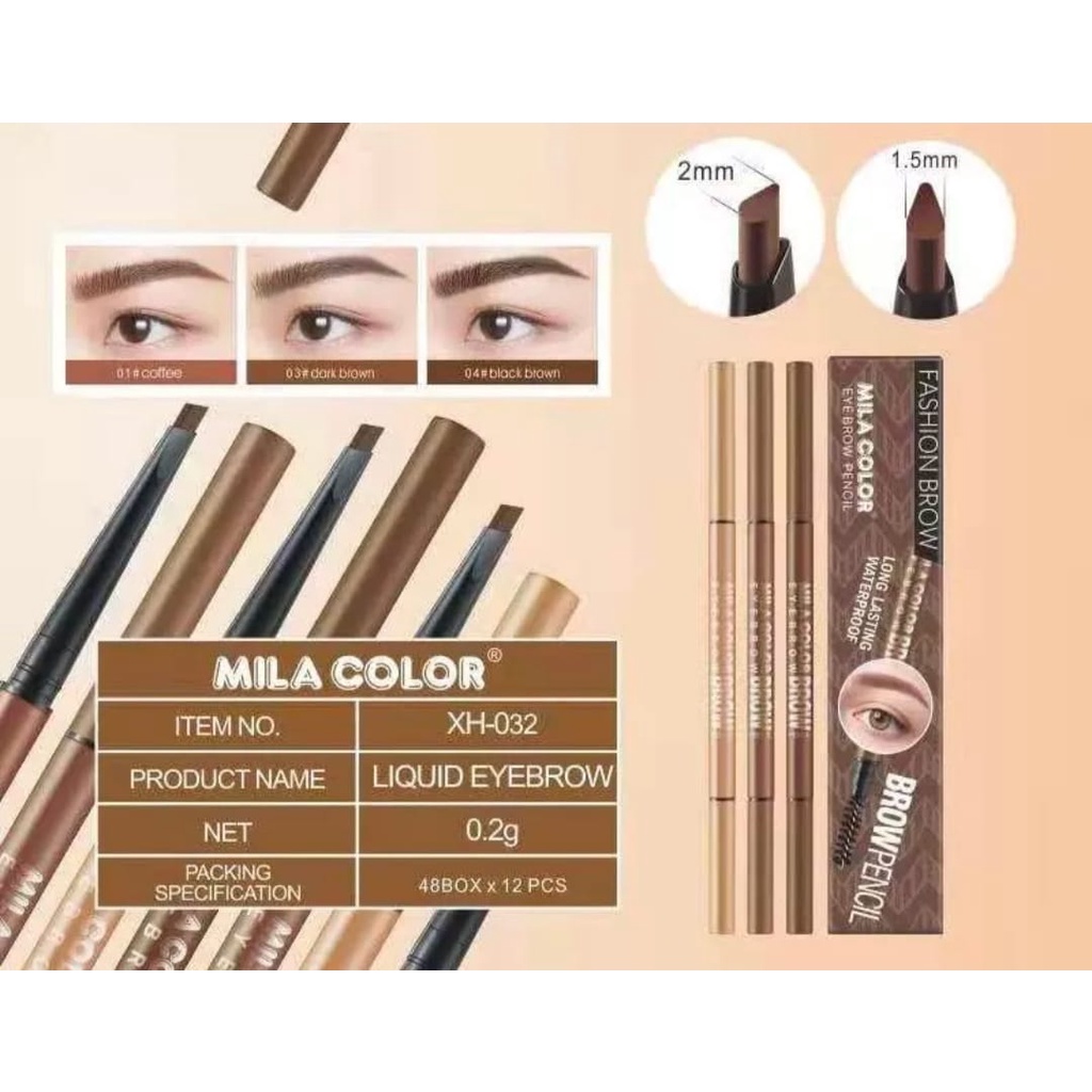 [PER PCS] Mila Color Fashion Eyebrow Pencil