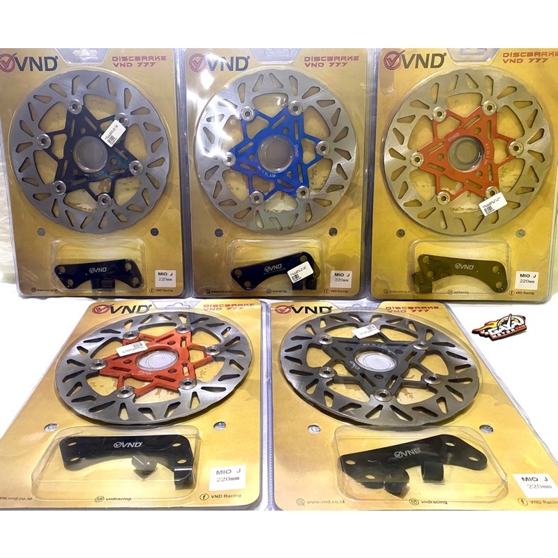 Piringan Cakram Rem Disc Brake VND 0264 220 mm Mio J Mio-J Lubang Baut Cakram 3