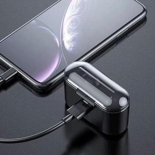 TWS HBQ Q32 Earphones Bluetooth 5.0+EDR Bass Stereo IPX5 Anti Air - F9 Black