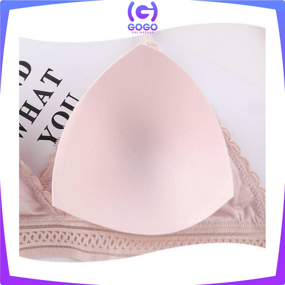 GOGO-P69 P70 Pakaian Dalam Wanita Bra Cup Segitiga Tanpa Kawat / BH Push Up Renda / Beha Wanita Sexy