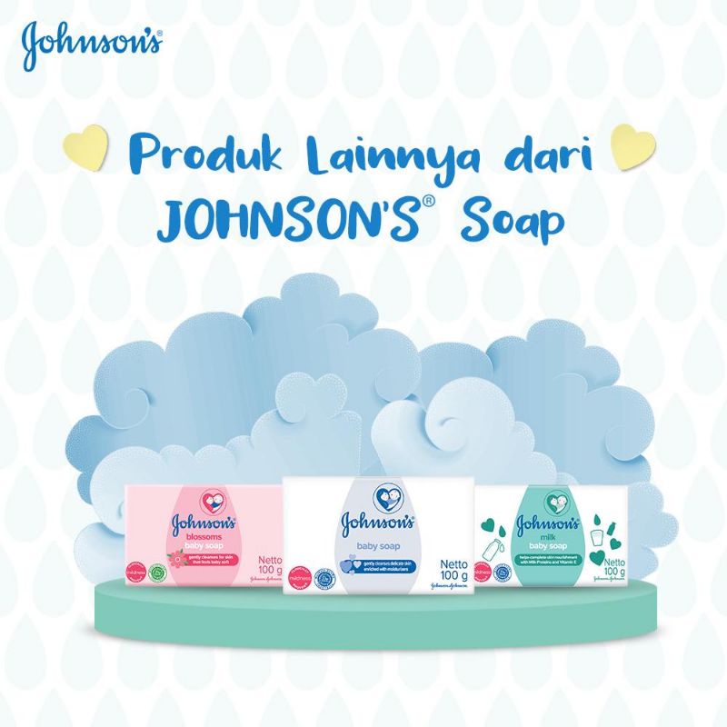 Johnson's Sabun Batang/Bar Soap 100 gr (3 Varian)