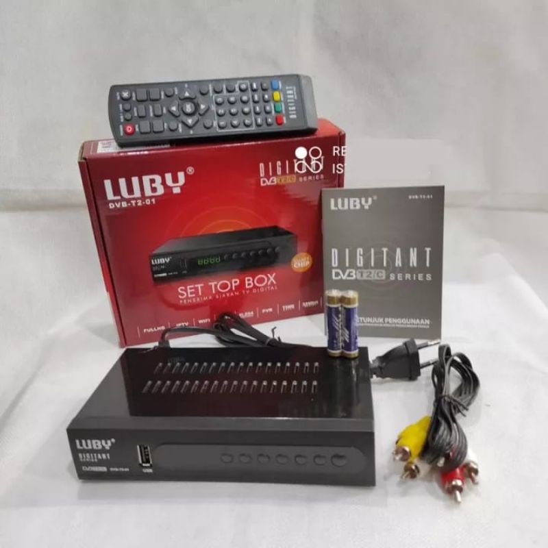 stb set top box luby full hd dvb-t2 ready stok