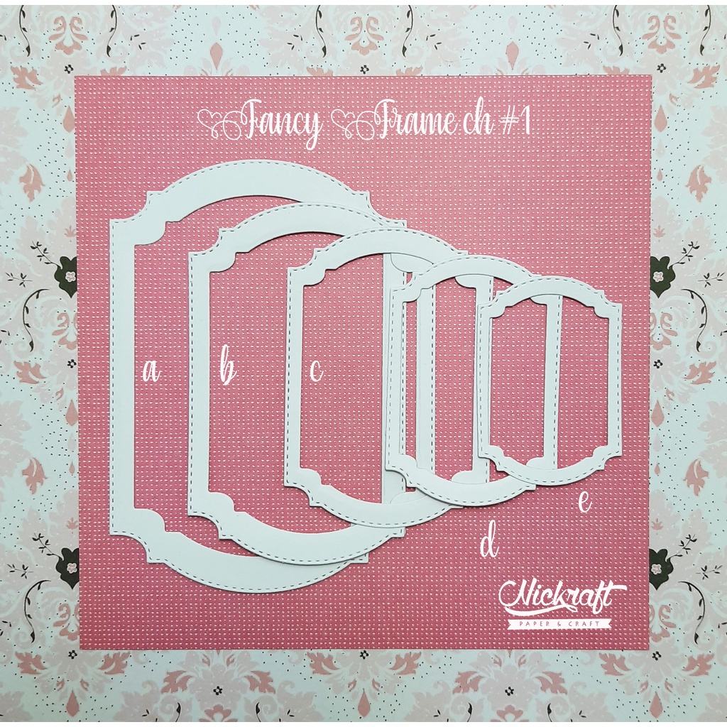 

FANCY FRAME CH #1 - LIST TIPIS - Label Scrapbook Kotak Rectangle
