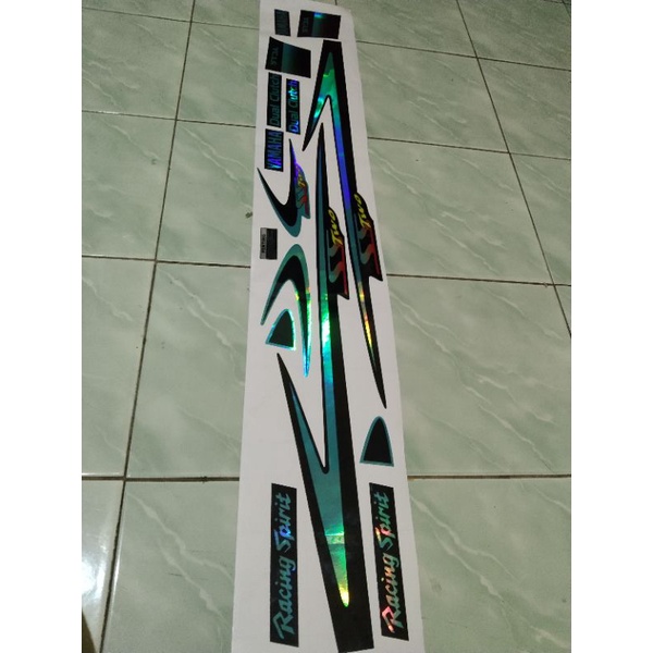 STRIPING STIKER LIS FIZR SS TWO HITAM TOSCA HOLOGRAM