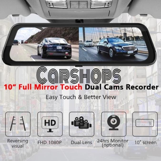 Promo Spion DVR Dual Camera Dashcam Camera CCTV Mobil Spion Touchscreen