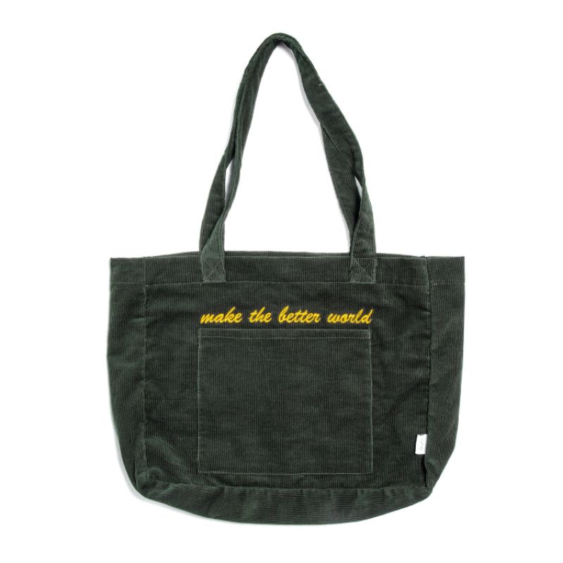 Totebag Corduroy/ / Tote Bag Aesthetic / Tote Bag Magnetic / Hijau / Beige  / Hitam / Vintage / korea / Lemas / Premium / murah