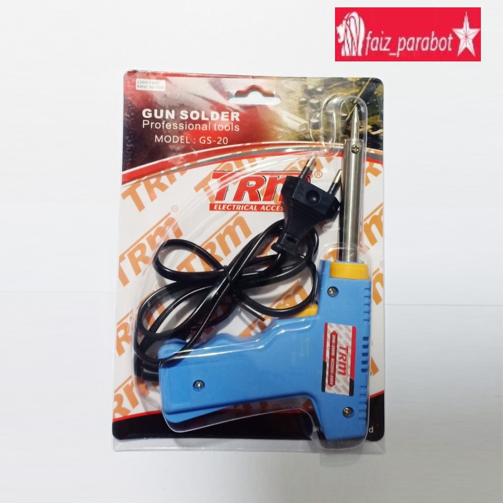 Solder Tembak - Solder Gun Berkualitas Cepat Panas merk TRM