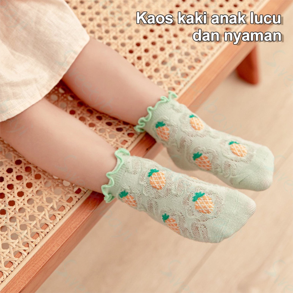 SweetyBayi Kaos kaki bayi anak ruffle Kaus kaki bayi import Baby socks