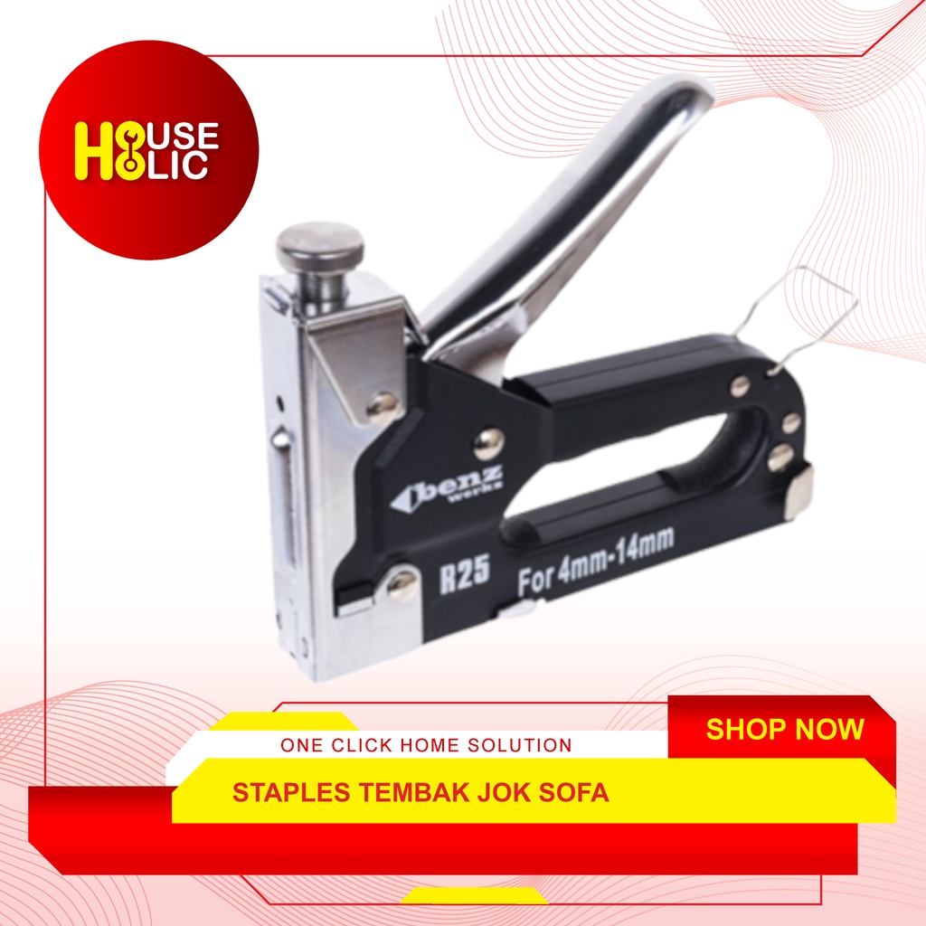 

Staples Gun Tacker 4 - 14 mm / Staples Tembak R 25 Staple Steples Gun