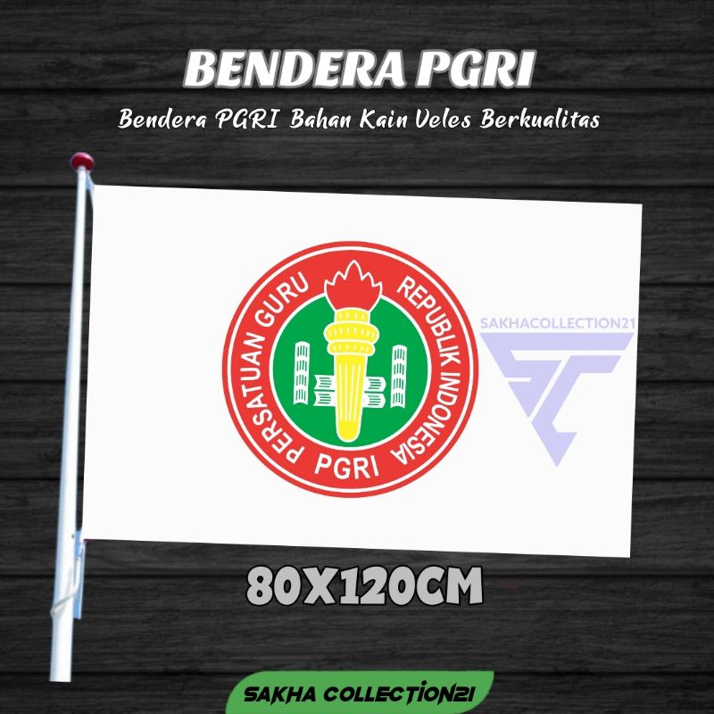 

BENDERA PGRI / GURU UKURAN 60X90 / 80 x 120 SATIN MURAH