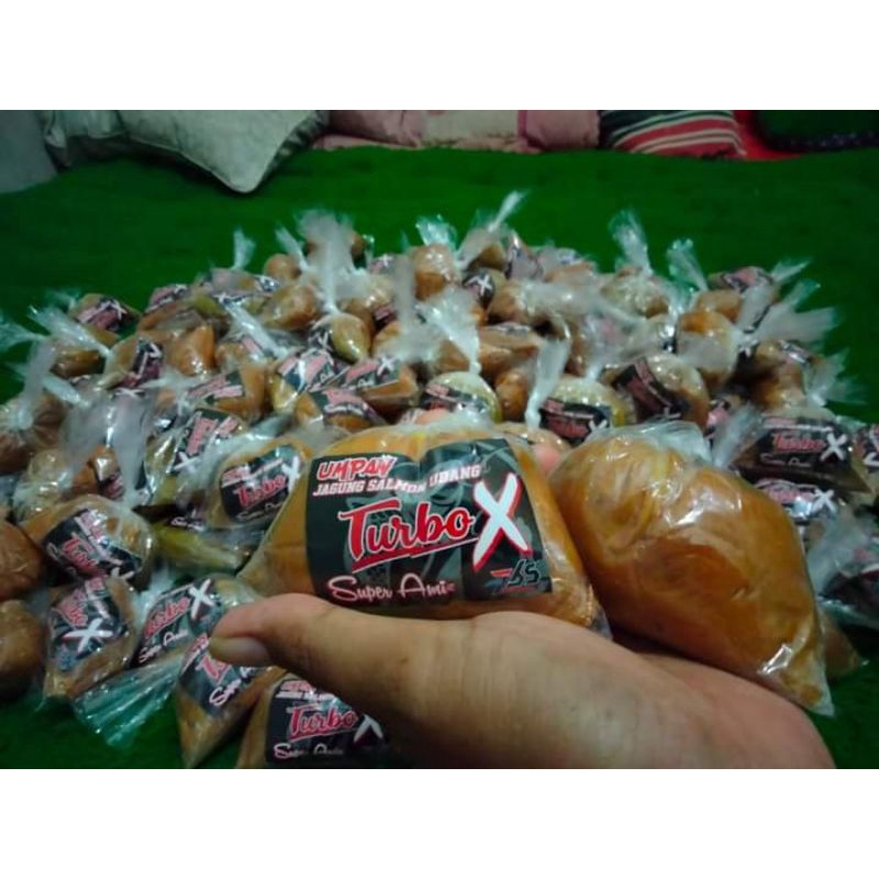 Umpan jagung turbo x amisan salmon dan udang Ranjau 765.