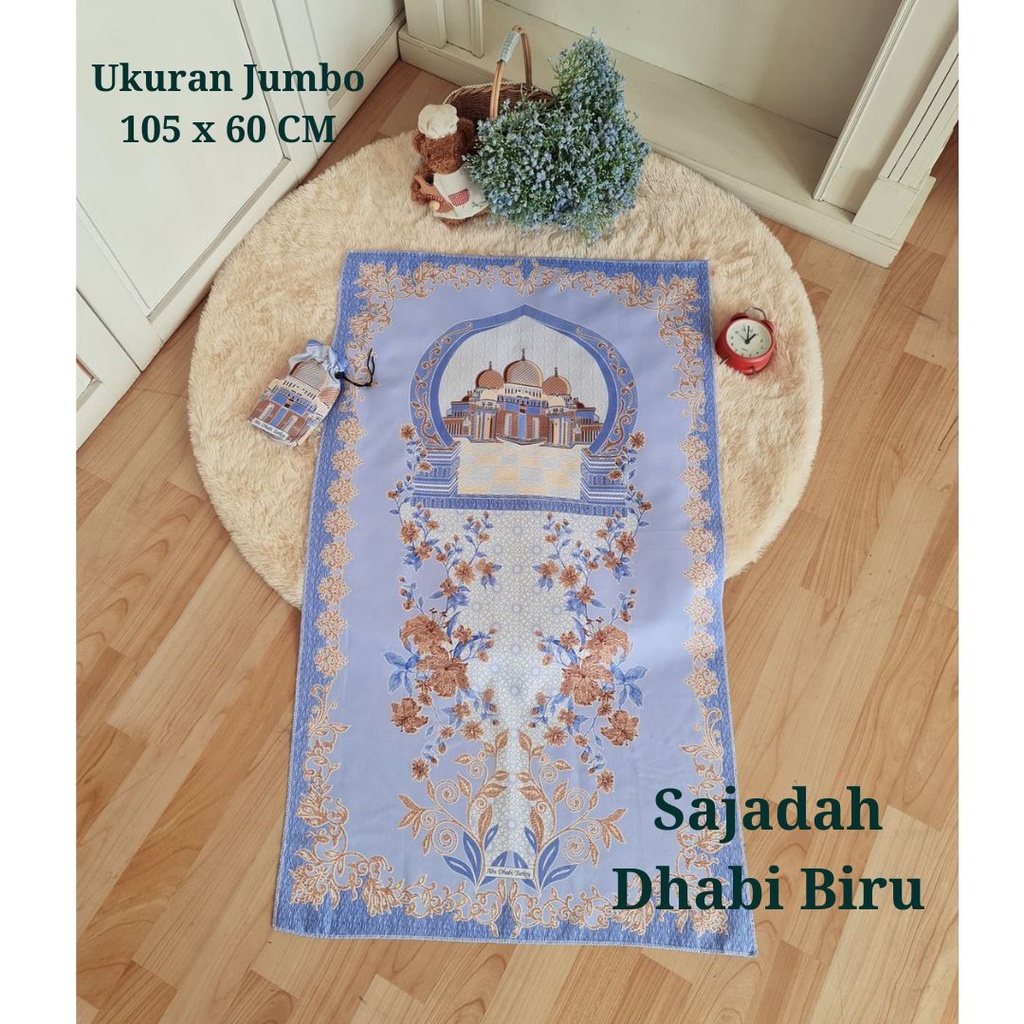 ABA - AGENBAJU - SAJADAH TRAVEL | SAJADAH SOUVENIR UMROH | SAJADAH JUMBO - oleh oleh haji - tahlihan - souvernir - bingkisan haji - 40 harian-thr lebaran -oleh oleh umroh - umroh-sedekah (READY STOCK)-SAJADAH DHABI BIRU