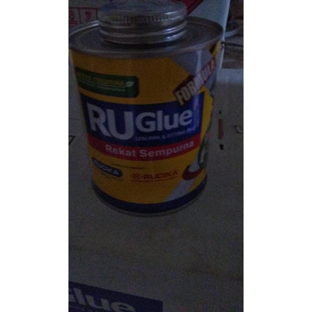 

Lem Rucika Ruglue Truglue Pipa pralon PVC 400g 400 Perekat kaleng ORI