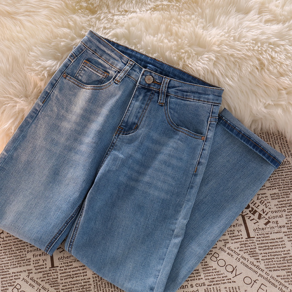 NEW HW SKINNY JEANS SNOW BIRU/ HIGH WAIST CELANA JEANS PREMIUM ( S -XL)