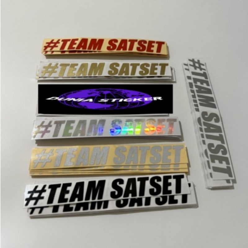 Stiker Team Sat Set Sticker Cutting Stiker Viral Motor Murah Anti Air
