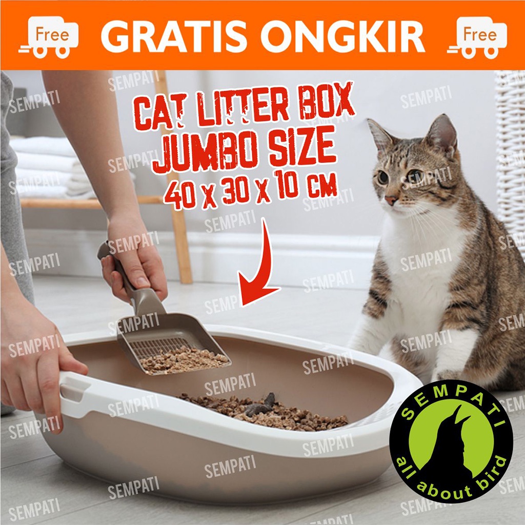 Jual Baskom Pasir Kucing Plus Saringan 1 Set Tempat Poop Pup Hewan Bak