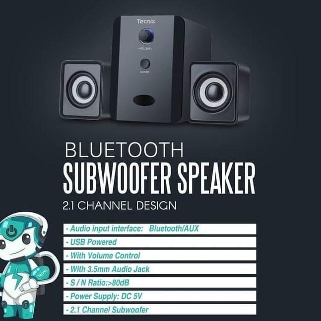 Speaker Bluetooth With Subwoofer Tecnix SPK - B080