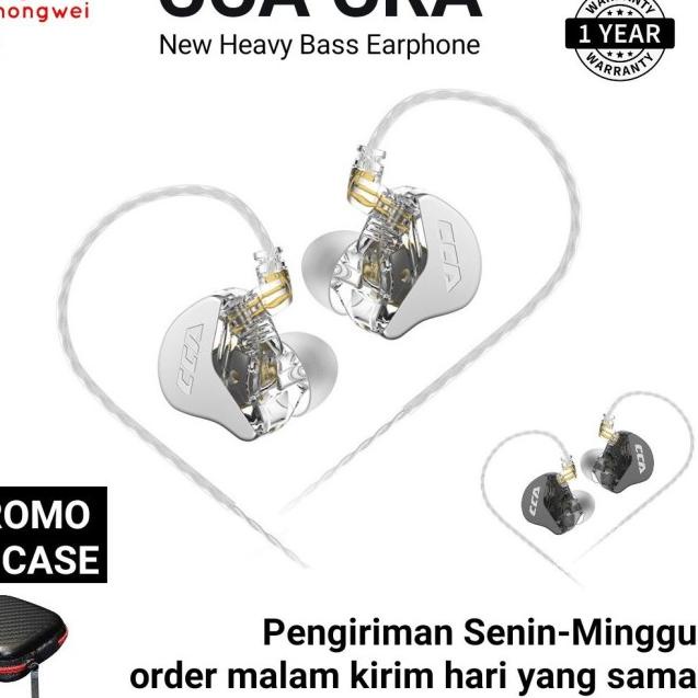 CCA CRA Earphone In Ear Monitor alternative KZ EDX Pro KZ EDC - Black with Mic, No Promo