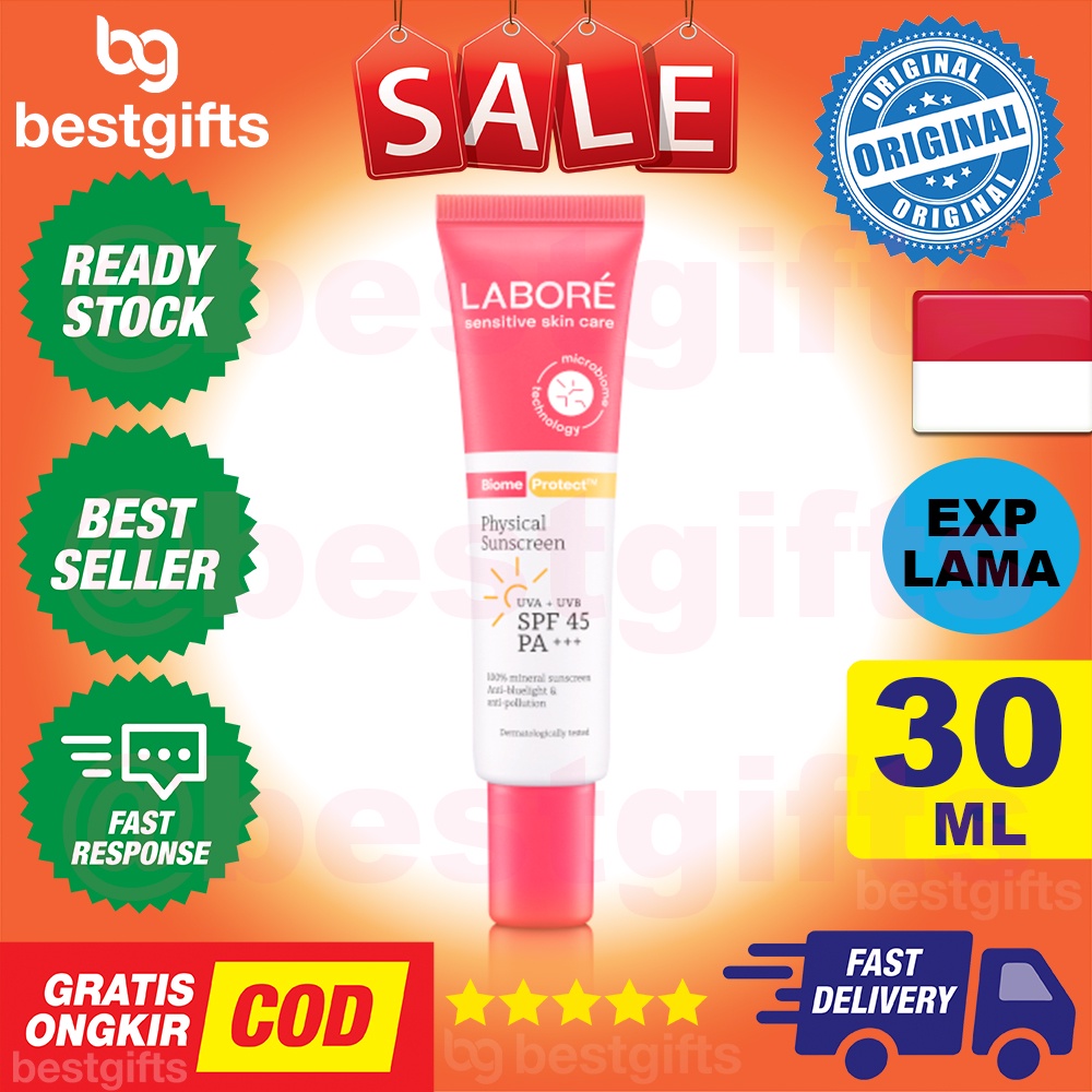 LABORE BIOME PROTECT PHYSICAL SUNSCREEN SPF 45 MINERAL SUNSCREEN KULIT SENSITIF 30 ML