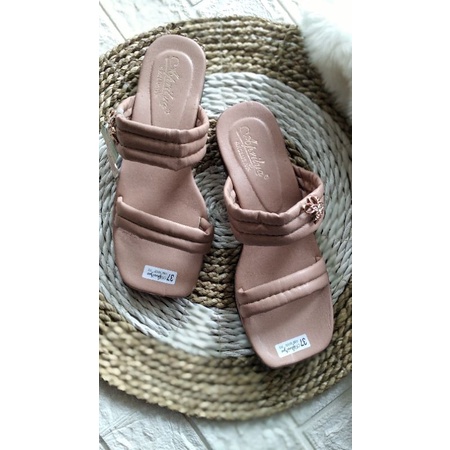 Sandal Wanita terbaru/Slop aprili kekinian/flat nevada