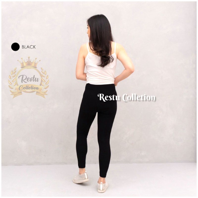 Legging Hitam Standar dan Jumbo Wanita