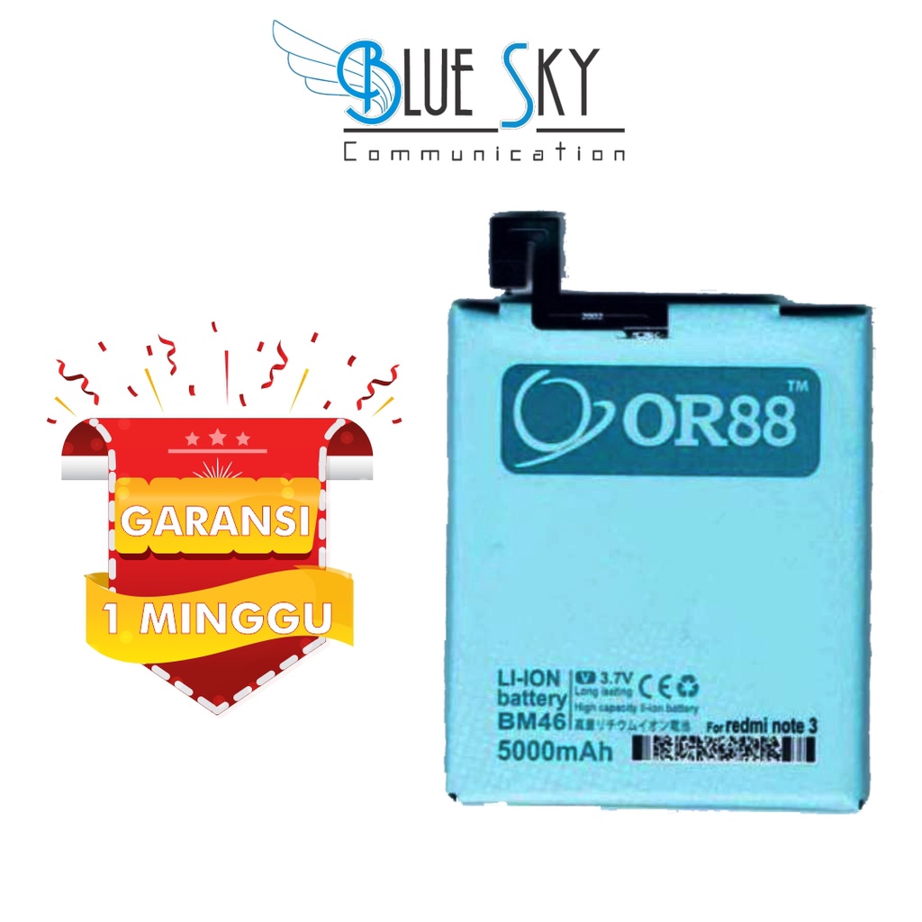 BATERAI ORIENS88 XIAOMI REDMI NOTE 3 / BM46 DOUBLE POWER