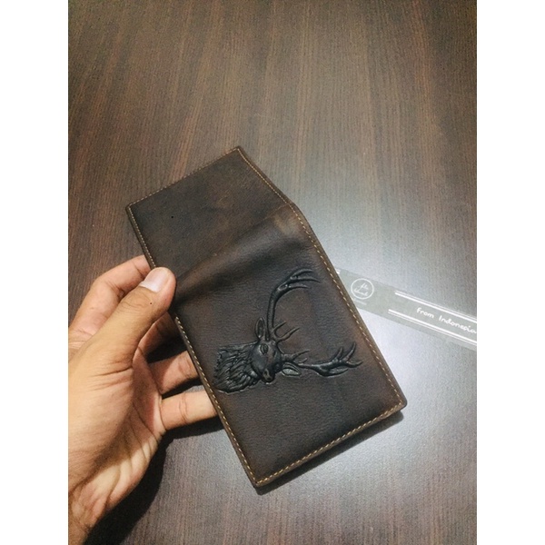 [AHLMN] DOMPET KULIT GAMBAR HEWAN model lipat berkualitas import #dompet #dompetpria #dompetkulit