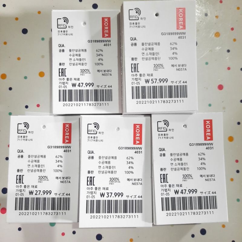 

Label Baju Hang Tag BONUS TALI 4×6 100PCS label produk merk Baju