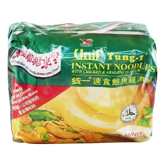 

Unif Tung-1 Instant Noodles Chicken & Abalone 5sX85g Tung yi