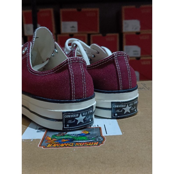 CONVERSE CHUCK 70S OX DEEP BURGUNDY MARRON ORIGINAL RESMI PT.MAP