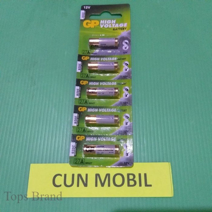 Topsbrand Baterai remote GP 27A High Voltage Battery 12V