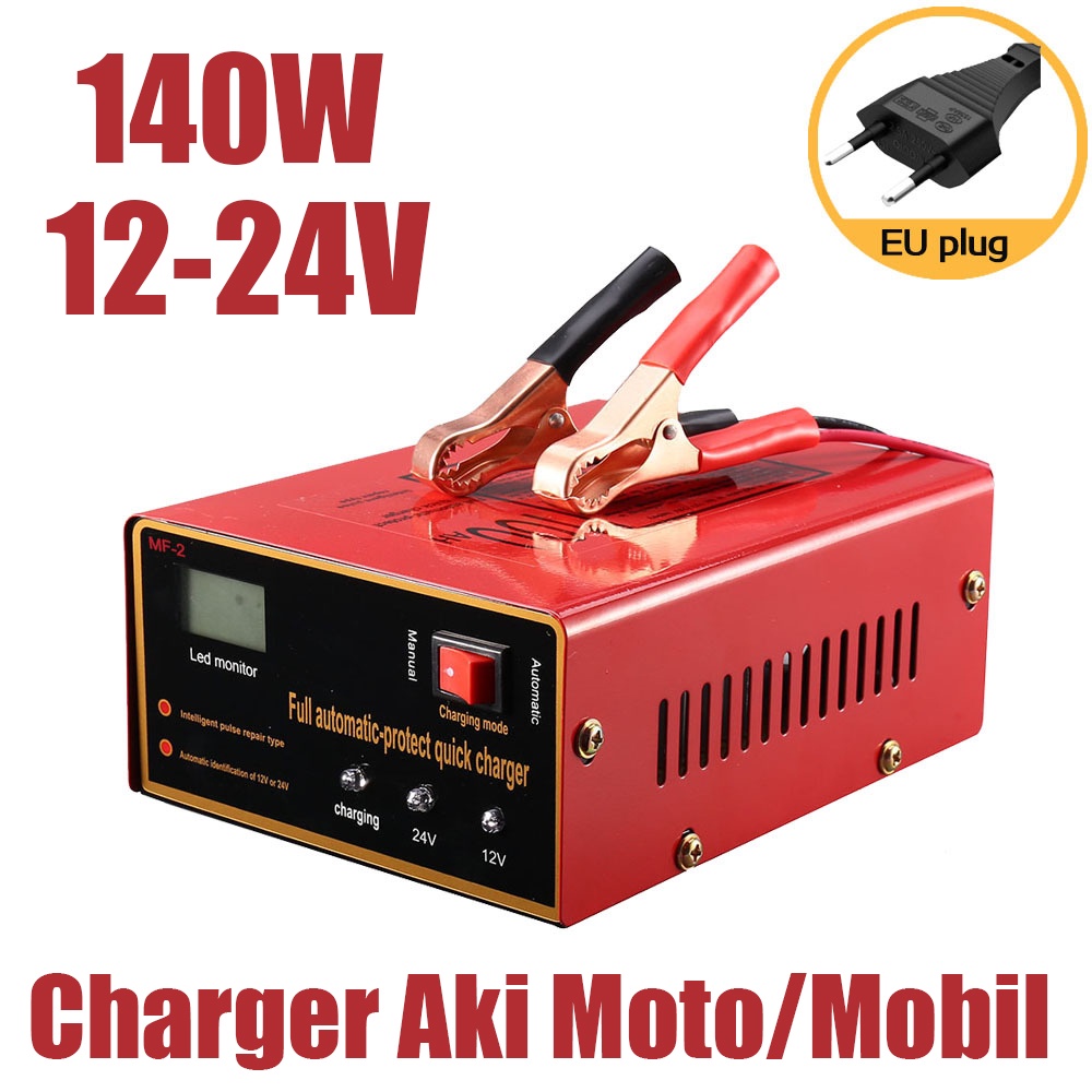 Jual Charger Aki Motor Mobil/Kering Dan Basah Digital Otomatis Lead
