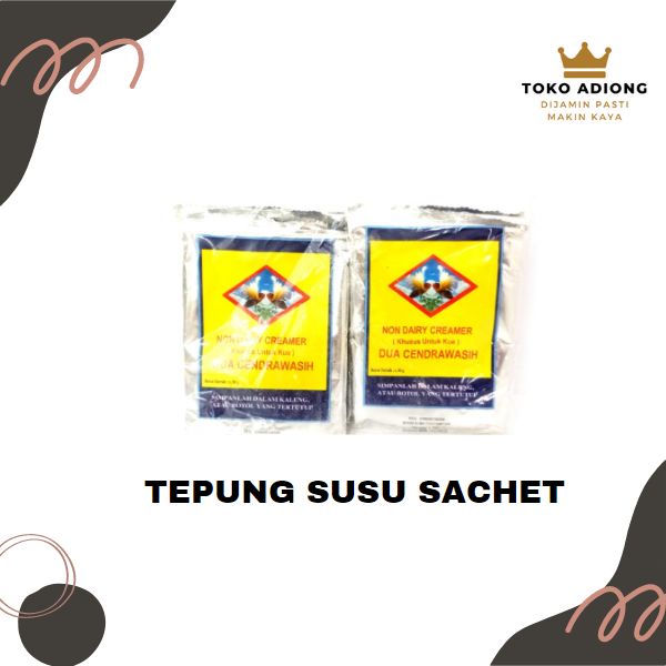 

SUSU BUBUK SACHET NON DAIRY CREAMER - DUA CENDRAWASIH - 1 PACK ISI 10 PCS @30 GR