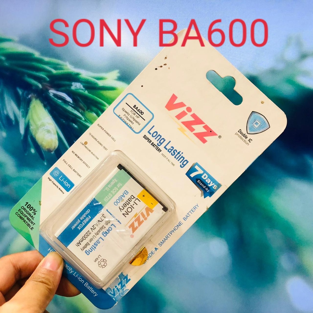 PROMO NEW BATERAI VIZZ SONY BST 36/ SONY BST 37/ SONY BST 39/ SONY BST 41/ SONY BST 43/ SONY EP500/ SONY BA600/ SONY BA700/ SONY BA750/ SONY BA800