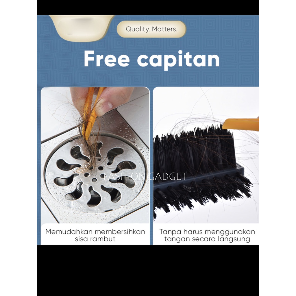 Sikat Lantai D27 / D46 Alat Sikat Toilet Sikat Gagang Kamar Mandi + Alat Wiper 2in1 + Sisir / D27 Sikat Kamar Mandi + Alat Wiper 2in1 + Penjepit Sikat Dorong Sikat Penggosok