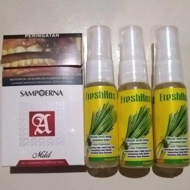 FRESHKOS Minyak sereh wangi asli 20ml obat herbal asam urat rematik nyeri otot dan pegal linu dll