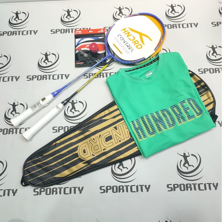 Raket Badminton HNDRD Hundred ATOMIC-X 38 CONTROL Original