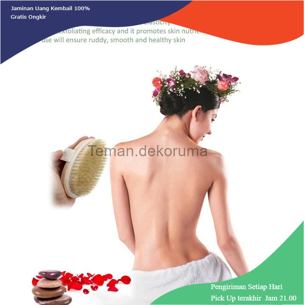 TD-PR2 NICEMAS Sikat Mandi Scrub Badan Bath Brush Soft Bristle - SP884