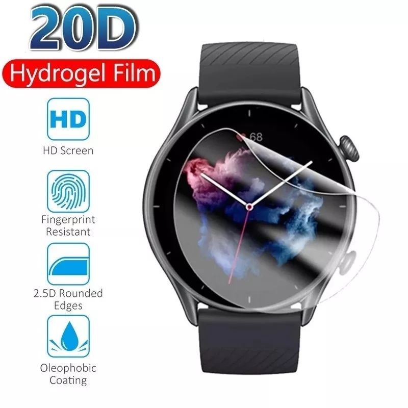AMAZFIT STRATOS / STRATOS 2 / STRATOS 3 ANTI GORES HYDROGEL SCREEN PROTECTOR LAYAR JAM TANGAN