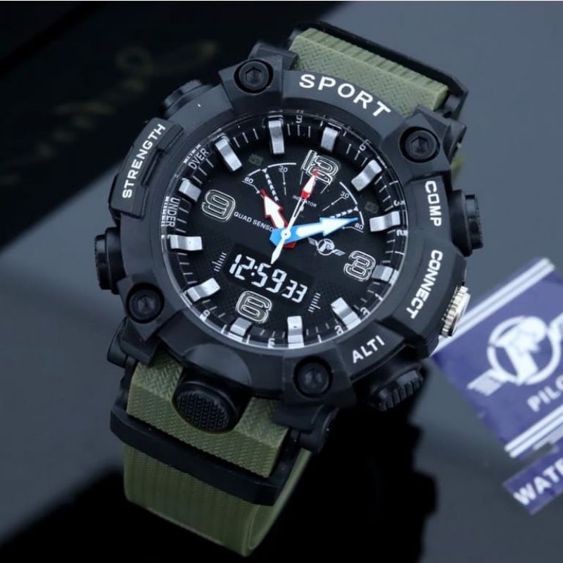 Jam Tangan Sport Viral Terlaris Analog Pria Kasual Bisa COD