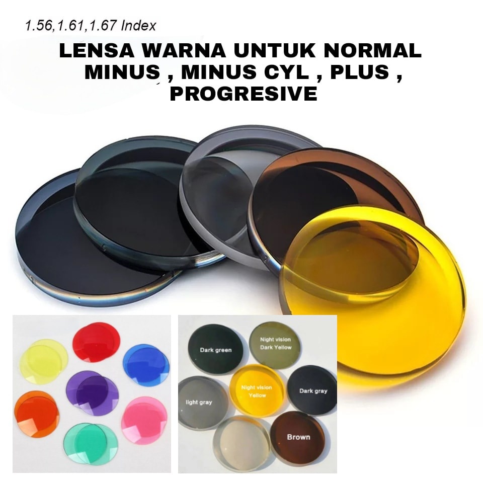 LENSA WARNA NORMAL PLUS MINUS PROGRESIF/001