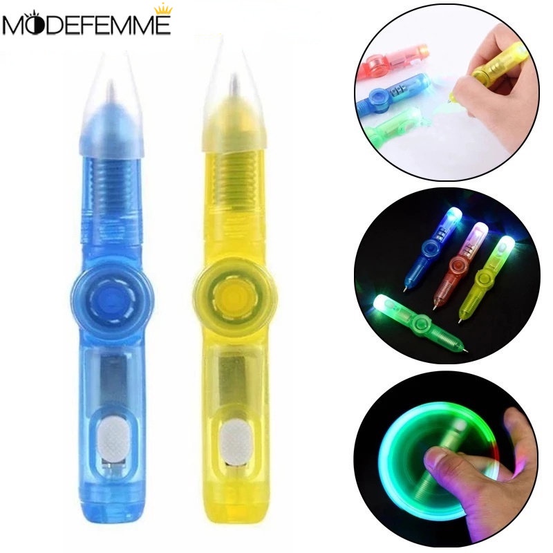 Mainan Pulpen LED 3 In 1 Multifungsi Warna-Warni Untuk Anak