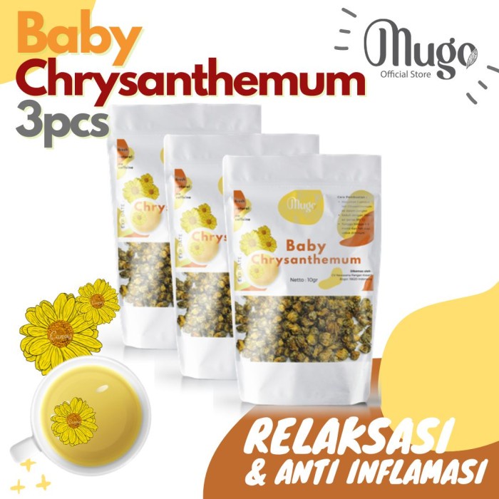 

TERMURAH Paket 3pcs Teh bunga krisantemum - baby Chrysanthemum Tea 15 gr /TEH DIET/TEH