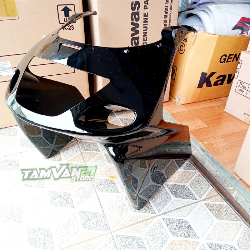 FAIRING DEPAN NINJA RR OLD HITAM ORIGINAL KAWASAKI