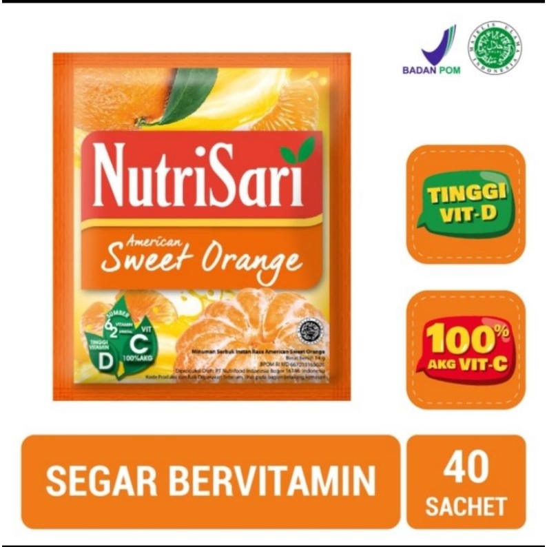 

NutriSari Sweet Orange Harga Per1 Renteng/10pc