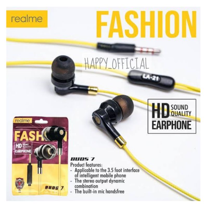 HF HEADSET REALME BUDS 7 SUPER BASS HD SOUND QUALITY